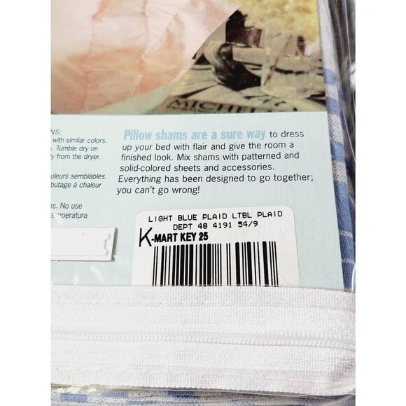 1990's Martha Stewart Semi Sheer Voile and Two Standard Shams #B2 - Picture 4 of 8